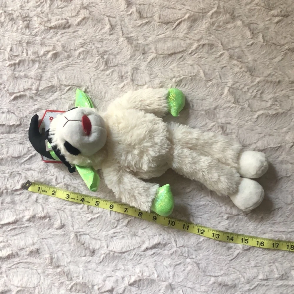 HALLOWEEN Plush LAMB CHOP Dog Toy with Witch Hat